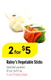 Raley's Vegetable Sticks