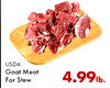 USDA Goat Meat For Stew 4.99lb.