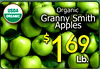 USDA Organic ORGANIC Granny Smith Apples $ 69 1 Lb.