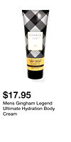 Mens Gingham Legend Ultimate Hydration Body Cream