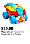 Mega Bloks First Builders Shape Sorting Wagon