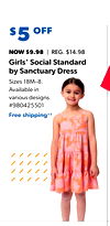 Girls' Social Standard by Sanctuary Dress