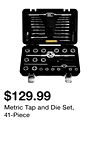 Metric Tap and Die Set, 41-Piece