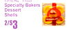 2/3$
3.25 Oz Pkg ... 4 Count
Specialty BakerDessertShellss