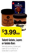 Talenti Gelato, Layers or Gelato Bars