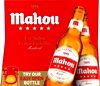 12 Pk Mahou 8.4 oz btls or 6 Pk Mike's Hard Lemonade or Smirnoff Ice 12 oz / cervezas regulares o con sabor a frutas