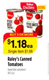 Raley's Canned Tomatoes