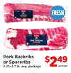 Pork Backribs or Spareribs