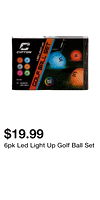 6pk Led Light Up Golf Ball Set
