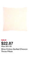 Mina Victory Quilted Chevron Throw Pillow