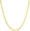 ITALIAN GOLD Paperclip Link 20" Chain Necklace in 14k Gold