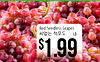 Red Seedless Grapes LB $1.99