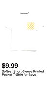 Softest Short-Sleeve Printed Pocket T-Shirt for Boys