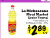 La Michoacana Meat Market Aceite Vegetal VEGETABLE OIL BOTELLA 900 ML./BTL.