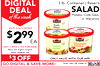 DIGITAL 3 lb. Container | Reser's SALAD DEAL of the week Potato, Cole Slaw, or Macaroni RESERS Cole Slaw $299 VALID S/24-5/30/2023 - RESERS RESERS Patato Sulad LIMIT 2 WITH A $10 PURCHASE Salad Must use digital coupon While supplies last $3 OFF ONLY VALID