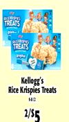 TREATS - TREATS : 8 Kellogg's Rice Krispies Treats 2/$5