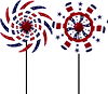 37" Patriotic Windmill Garden Stake