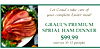 Let Graul's take care of your complete Easter meal! GRAUL'S PREMIUM SPRIAL ??? DINNER $99.99 (serves 10-12 people)