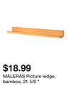 MÅLERÅS Picture ledge, bamboo, 21 5/8 "