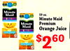 Minute Maid 59 oz. Minute Maid Minute Premium Maid Orange Juice - $ 260