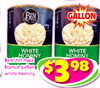 BEST GALLON WHITE WHITE HOMINY HOMINY Best Yet maiz blanco gallon white hominy $ 3 98