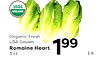 USDA ORGANIC Organic Fresh USA Grown Romaine Heart ??. 3 ct. 199