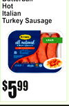 ButterbalHotItalianTurkeyl Sausage
5$99