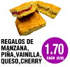 REGALOS DE
1.70
MANZANA,
PIÑA,VAINILLA,
QUESO,CHERRYEACH (C/U)