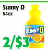 SunnyD
SunnyD
64oz
64oz
22//$3$3