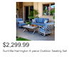 SunVilla Harrington 4-piece Outdoor Seating Set