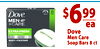 - 8 Dove® - MEN 699 +CARE ea EXTRA FRESH MEN+CARE Dove Men Care BODY FACE BAR Soap Bars 8 ct