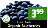 - 399 1 pint - Fresh Organic Blueberries