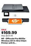 HP - OfficeJet Pro 8025e Wireless All-In-One Inkjet Printer with 6 months of Instant Ink Included with HP+ - White