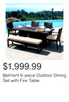 Belmont 6-piece Outdoor Dining Set with Fire Table