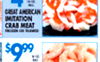 - GREAT AMERICAN IMITATION CRAB MEAT $999 :