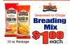 Seasoned or Crispy CLASSIC FRY FISH FRY Breading 2 Mix 10 oz. Package