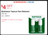 IN-WAREHOUSE + ONLINE $4 OFF LIMIT 15 Biofreeze Topical Pain Reliever 2/3 OZ Item 1469910 BiOFREEZE COOL THE PAIN Available for delivery at a higher price. BIOFREEZE