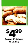 $499 Russet Potatoes 10 Lb. Bag