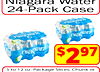 Niagara water 24-Pack Case niagara niagara niagara 97 niagara $2 5 to 12 oz. Package Slices, Chunk or