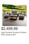 Agio Portland 6-piece Outdoor Patio Seating Set