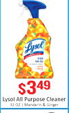 brand new day - purpose cleaner $349 Lysol All Purpose Cleaner 32 OZ | Mandarin & Ginger