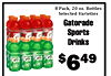 8 Pack, 20 oz. Bottles Selected Varieties Gatorade Sports Drinks G2 G2 G2 G2 $649