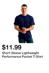 Short-Sleeve Lightweight Performance Pocket T-Shirt