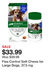 Flea Control Soft Chews for Large Dogs, 37.5 mg