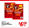 BAR S BAR S FRANK - FRANKS 24 COUNT 24 COUNT BAR S Bun Length Chicken Franks 48 oz. $659