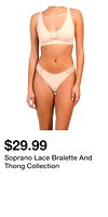 Soprano Lace Bralette And Thong Collection