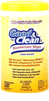 Good & Clean® Lemon Disinfectant Wipes - 75 Count