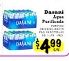 Dasani Agua Purificada DASANI 24 PURIFIED DRINKING WATER PAQ. 24 BOTELLAS DE .5 LTS./PKG. DASANI - $499 S
