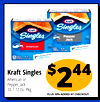 Kraft Singles Kraft - Singles Pepper 16 Jack 16 American NO yes - the NO author you - - $ 44 Kraft Singles American or Pepper Jack 2 10.7-12 Oz. Pkg. PLUS 10% ADDED AT CHECKOUT