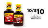Alwo Sav Alway Save Save 10/$10 ORIGINAL Save 18 Oz. BBQ SAUCE Always Save HICKORY BBQ SAUCE BBQ Sauce